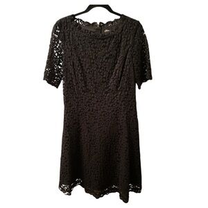 S. Oliver Black Lace Cocktail Dress Size 10